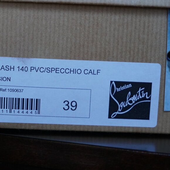 AUTHENTIC Christian Louboutin Cate Trash 140 PVC/Specchio Calf - Picture 7 of 7